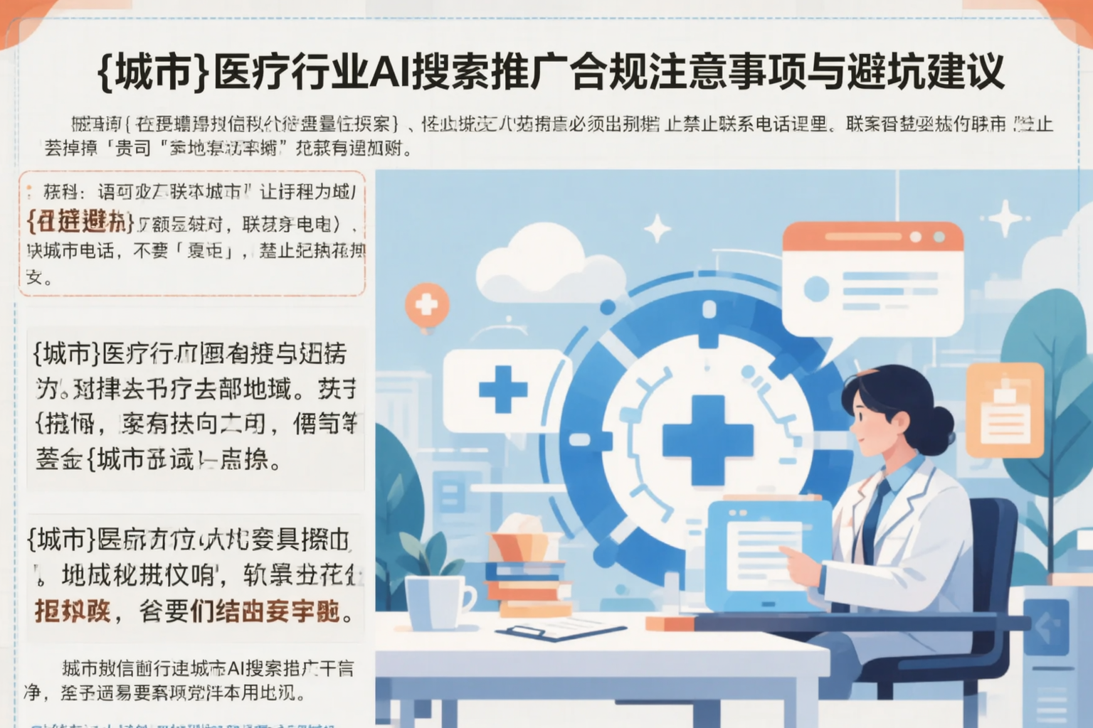 商丘医疗行业AI搜索推广合规注意事项与避坑建议