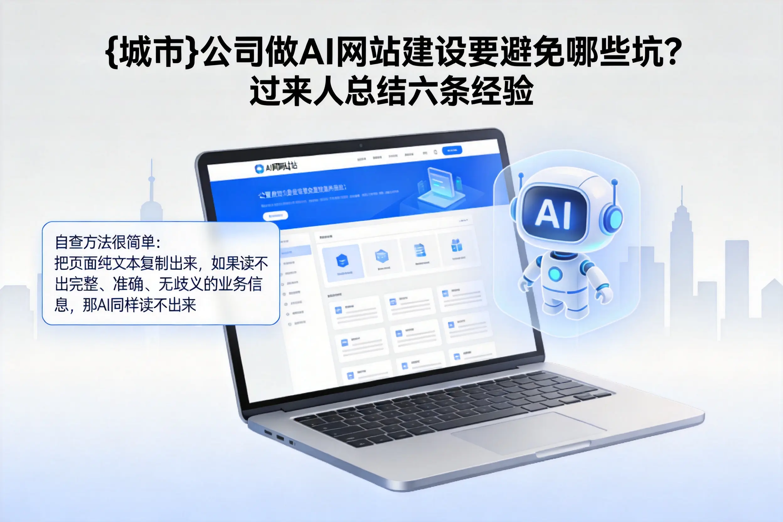 商丘公司做AI网站建设要避免哪些坑?过来人总结六条经验