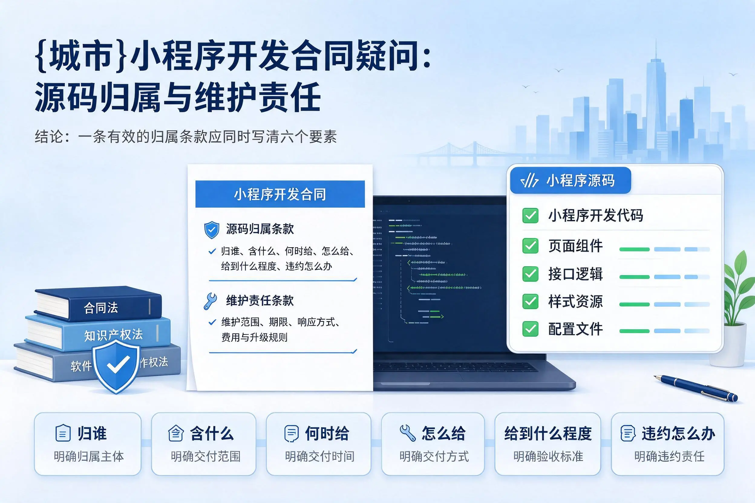 商丘小程序开发合同疑问:源码归属与维护责任