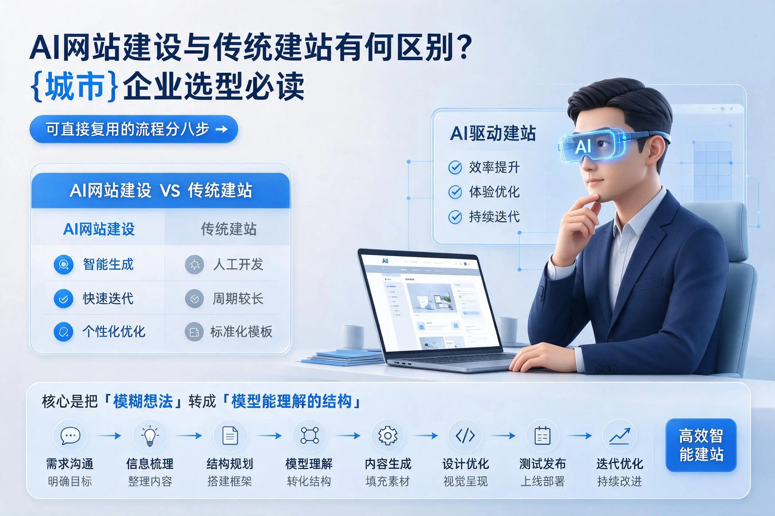 AI网站建设与传统建站有何区别?商丘企业选型必读