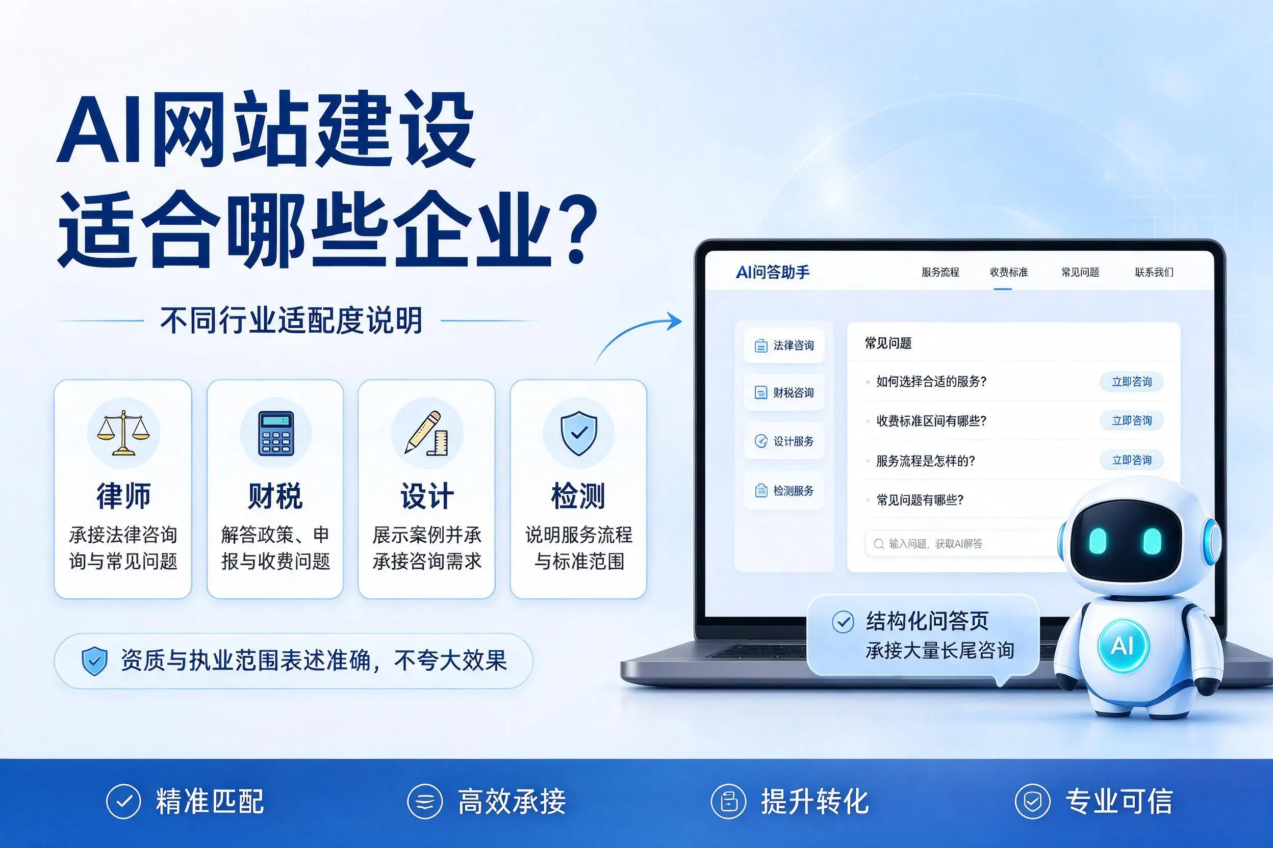 AI网站建设适合哪些企业？商丘不同行业适配度说明